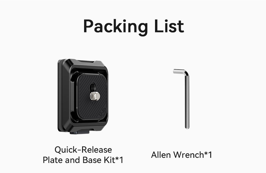 Thumbnail: Ulanzi Uka01 Quick Mount Kit with Camera Quick Release Plate & Tripod Base