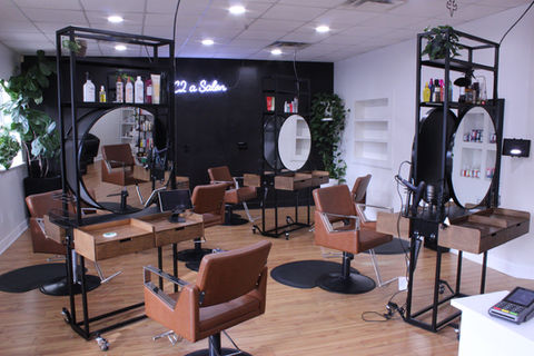 c2 a salon, fleming island salon, blondes, curly hair, brunette, hair cuts, haircut, plants, luxury salon
