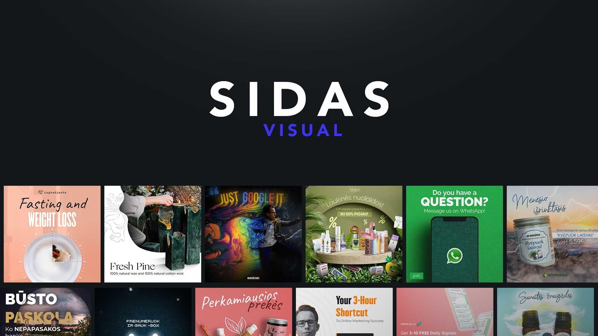 Ad Visual Portfolio | Static & Motion Ads | SidasVisual