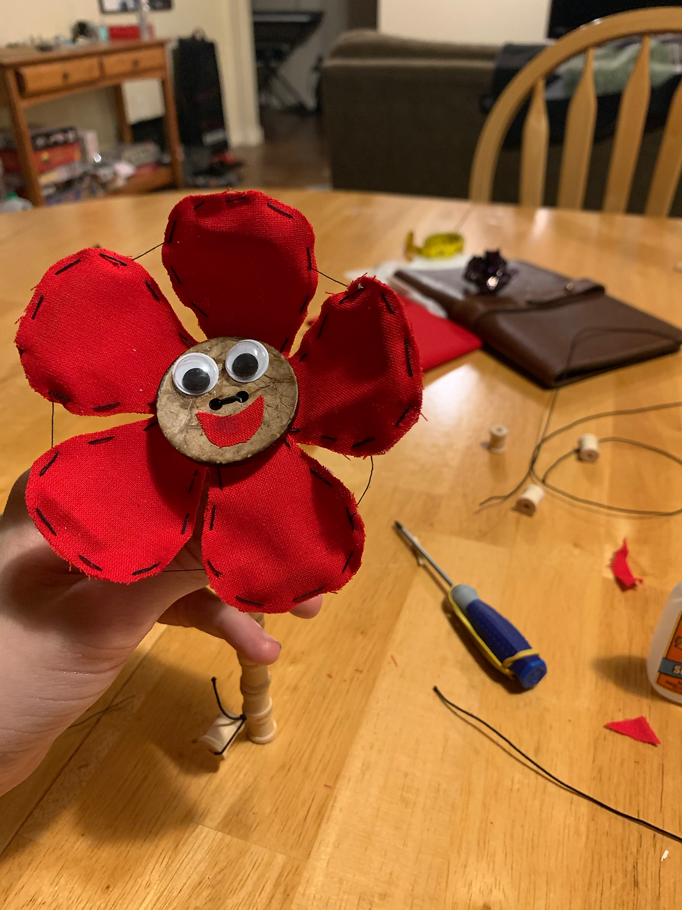 Poppy the Flower Puppet