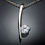 Thumbnail: 18 karaat witgouden hanger met 0.51ct lab grown diamant + IGI certificaat