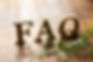 FAQ wooden blocks on the table