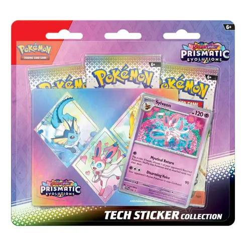 POKÉMON TCG Scarlet & Violet 8.5 Prismatic Evolutions Tech Sticker Collection