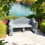Thumbnail: Carved Lion Marble Garden Bench