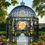 Thumbnail: Gilded Noir Wrought Iron Victorian Gazebo
