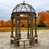Thumbnail: Antique Corinthian Stone Gazebo with Iron Dome