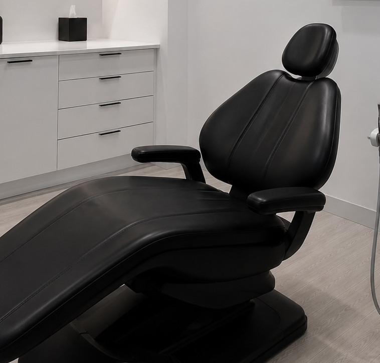 Modern exam room for preventive dental care services.