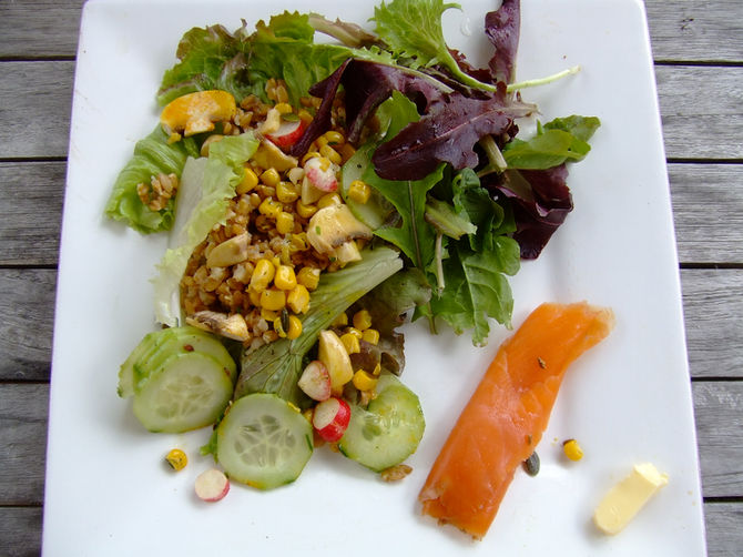 Salade complète et gourmande à l'épeautre #légumes de saison#