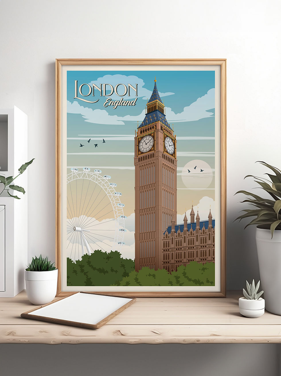 London Big Ben Travel Poster