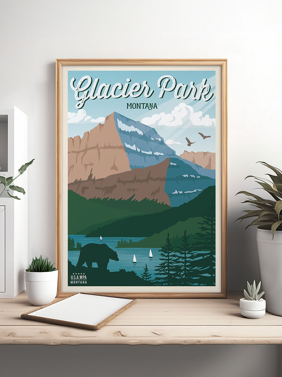 Glacier Park Travel Poster