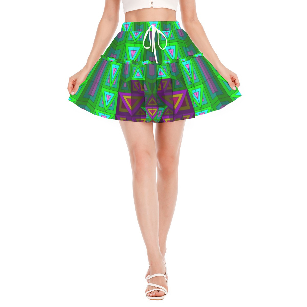 Dimensions Ruffled Mini Skirt