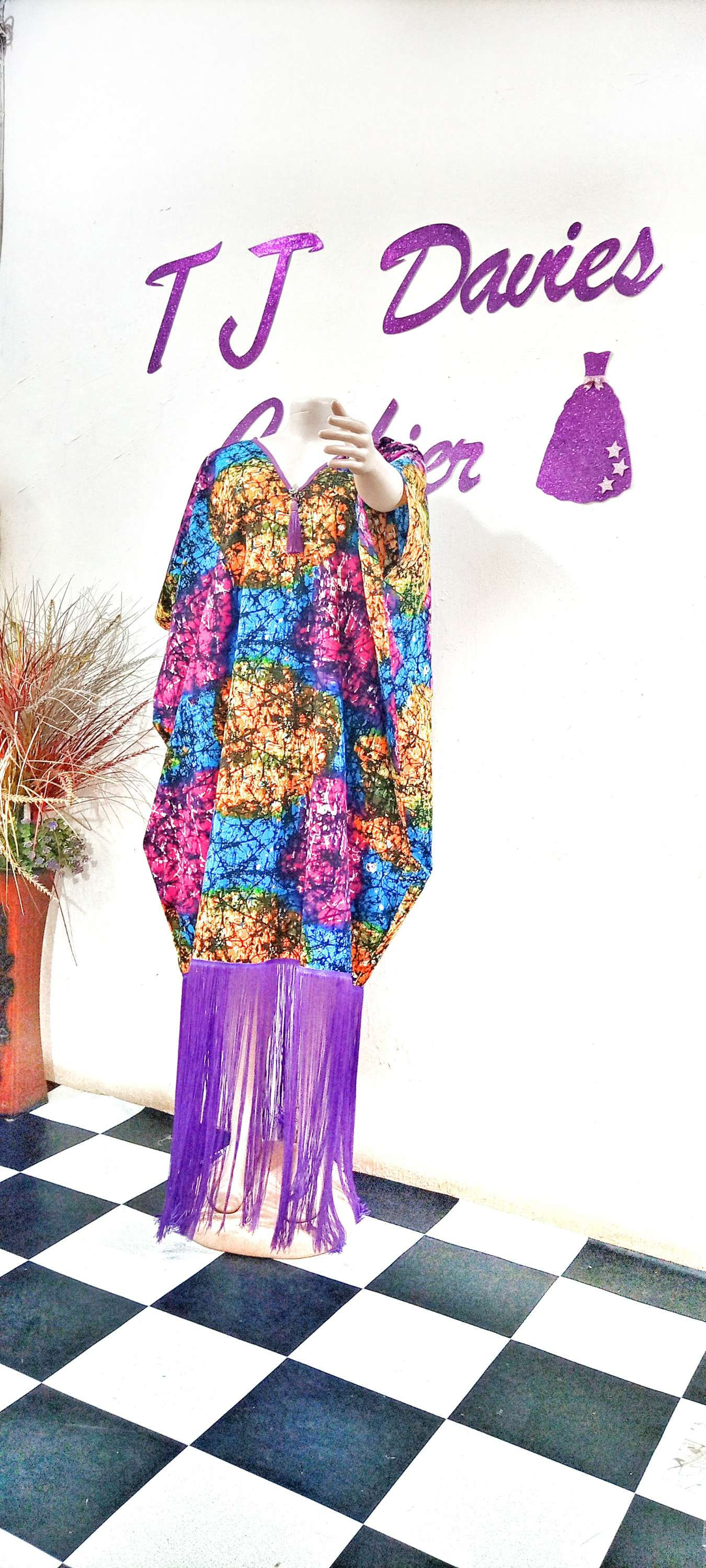 Maxi Fringe Hem Dress