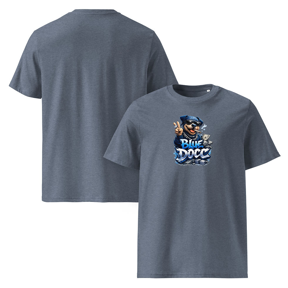 Miniaturbild: Blue Docc #2 Unisex-Bio-Baumwoll-T-Shirt