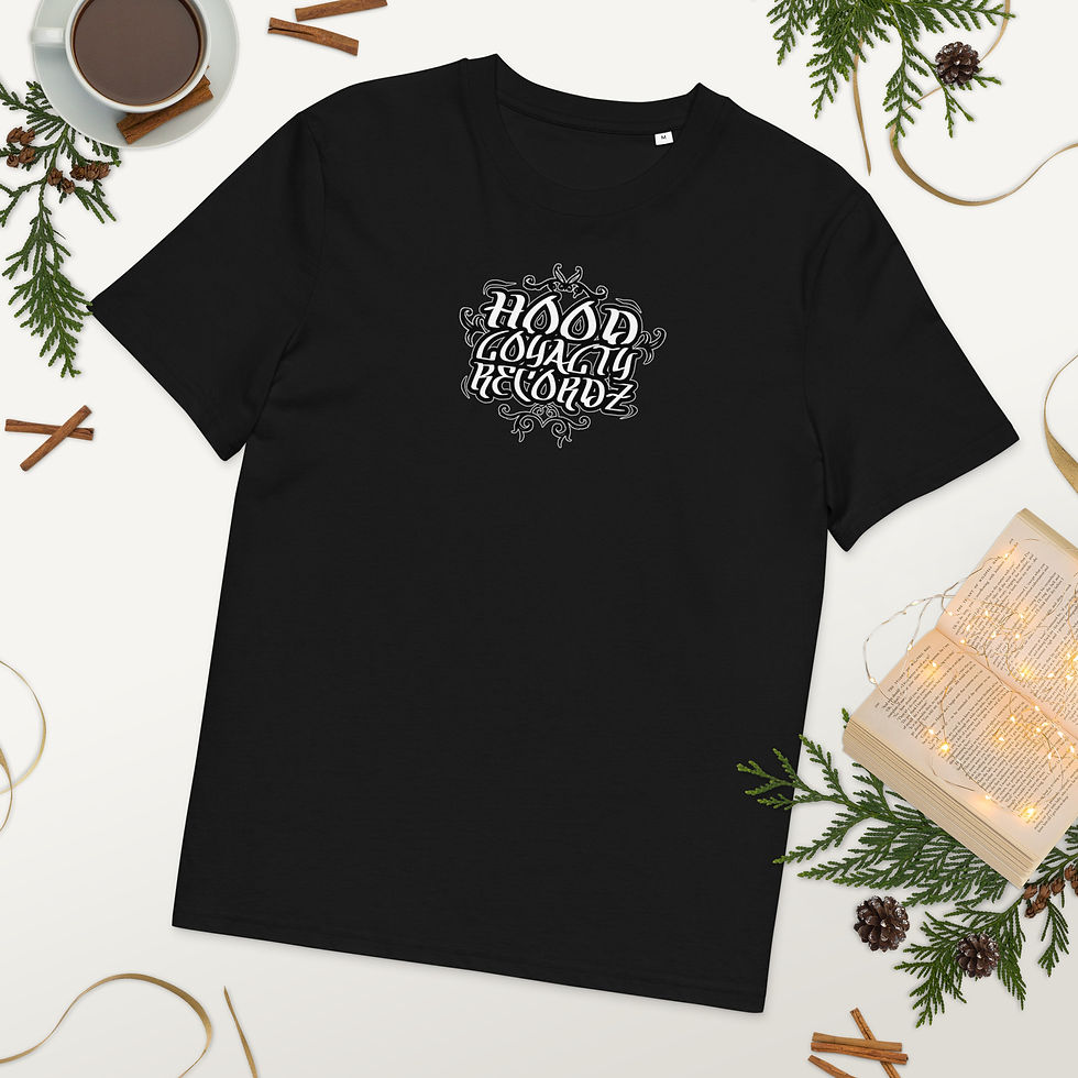 Miniaturbild: Hood Loyalty Recordz Unisex-Bio-Baumwoll-T-Shirt