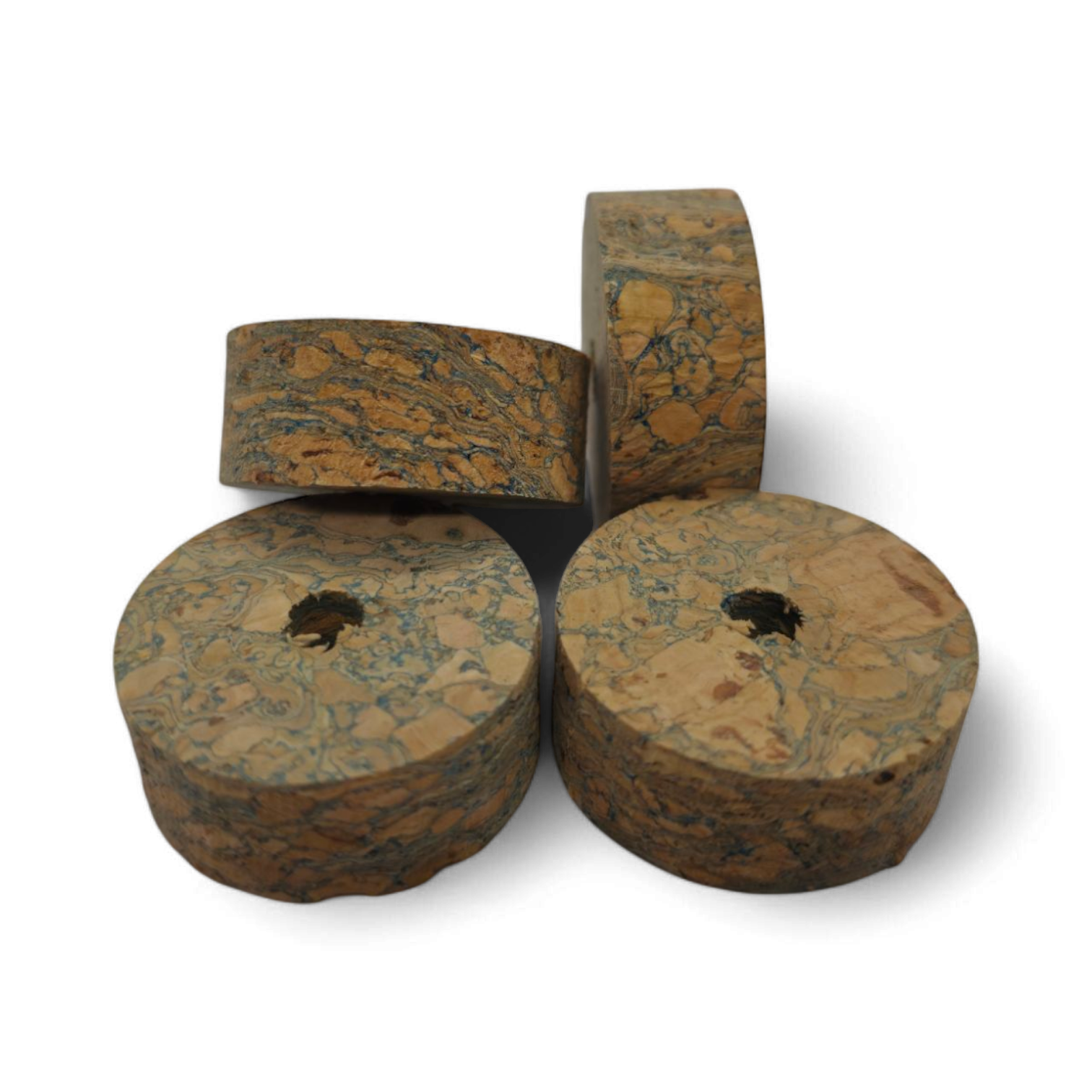 12.7mm Blue Water Burl Cork Rings
