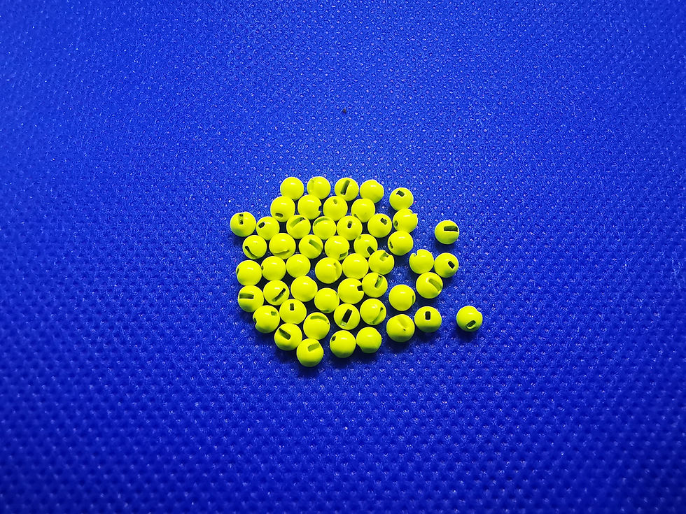 Thumbnail: Fluo Yellow Slotted Tungsten Beads