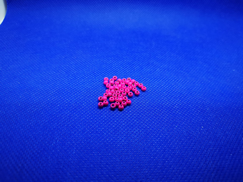 Thumbnail: Fluo Pink Countersunk Tungsten Beads