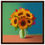 Thumbnail: Modern Sunflower Vase Canvas Print – Bold Abstract Floral Artwork