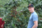 Andreas checking the harvest