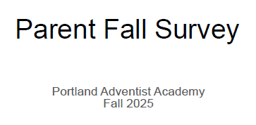 Fall Parent Survey Results