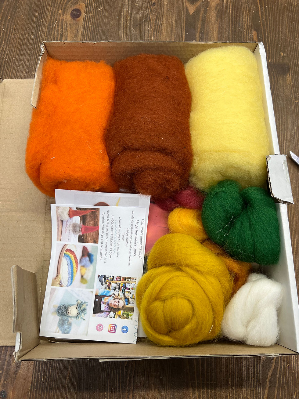 Thumbnail: Pumpkin needle felting kit 