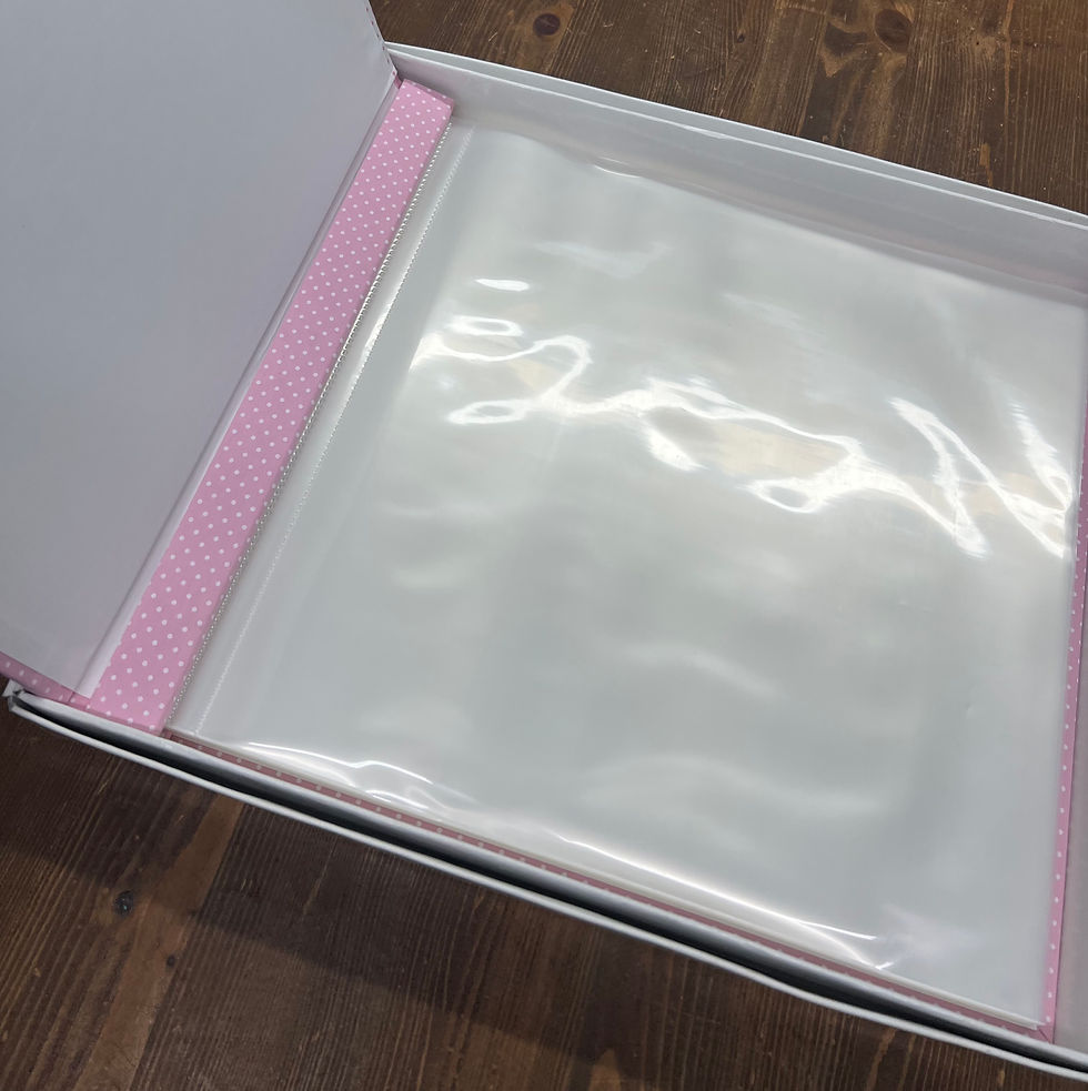 Thumbnail: Embossed baby girl scrapbook