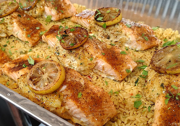 Crab Stuffed Salmon