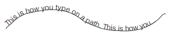 typing on a path