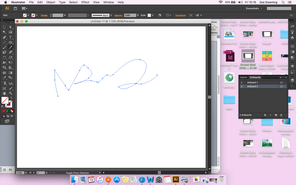 Drawing first path