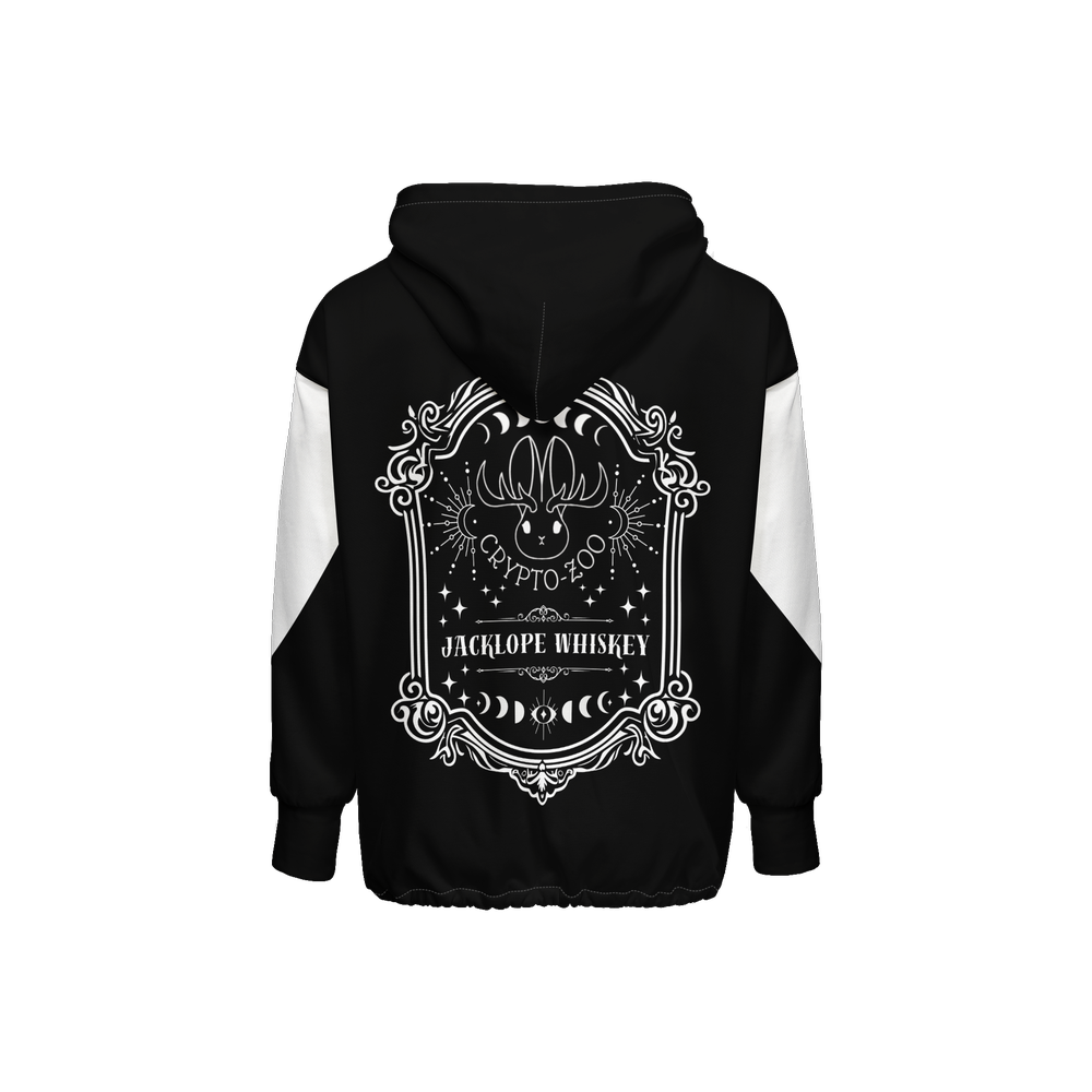 Jackalope Whiskey Men’s Relaxed Fit Full-Zip Hoodie-Super Heavy 375g