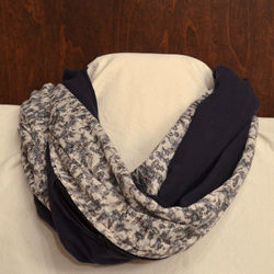 Navy with Flower