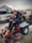 Me and cannon mowing.JPEG