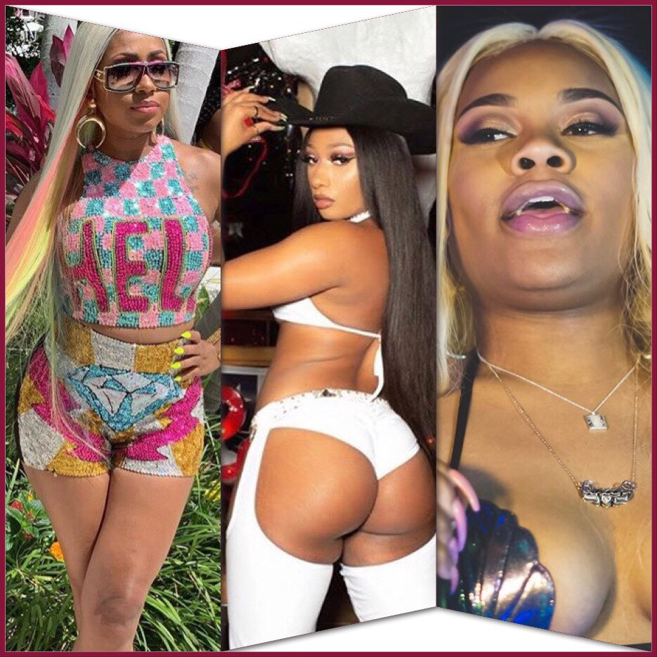 Yung Miami, Megan Thee Stallion, and Queen Key