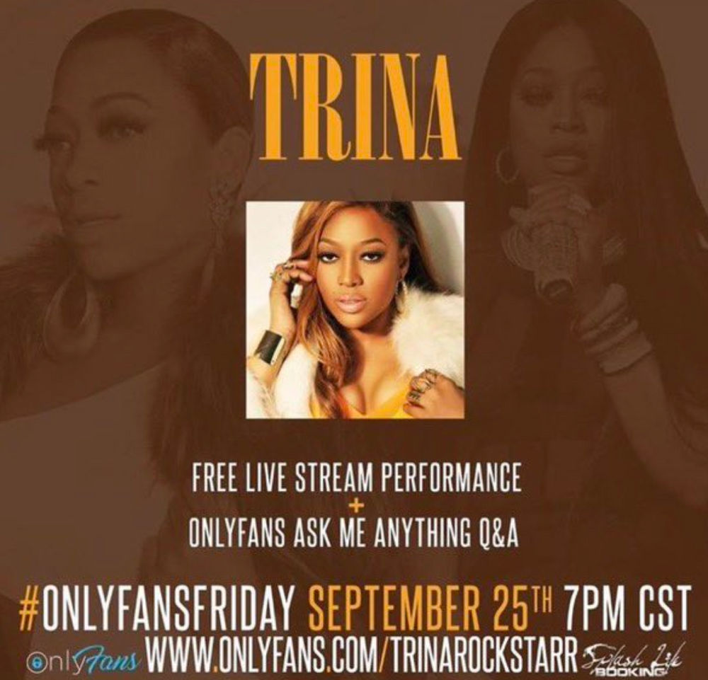 Trina Is Performing On OnlyFans For Free Fck Yaya