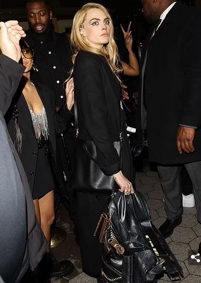 Someone may have driven the boat a Lil too much at Casa Cipriani's Met Gala after-party, and it was not Megan Thee Stallion. According to the Daily Mail UK, model Cara Delevigne was captured, being held up by actress Vanessa Hudgens and the H-Town Hottie Megan Thee Stallion as they left the star-studded event. Megan was said to be calming Cara down.