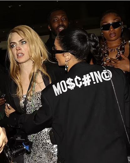 Someone may have driven the boat a Lil too much at Casa Cipriani's Met Gala after-party, and it was not Megan Thee Stallion. According to the Daily Mail UK, model Cara Delevigne was captured, being held up by actress Vanessa Hudgens and the H-Town Hottie Megan Thee Stallion as they left the star-studded event. Megan was said to be calming Cara down.