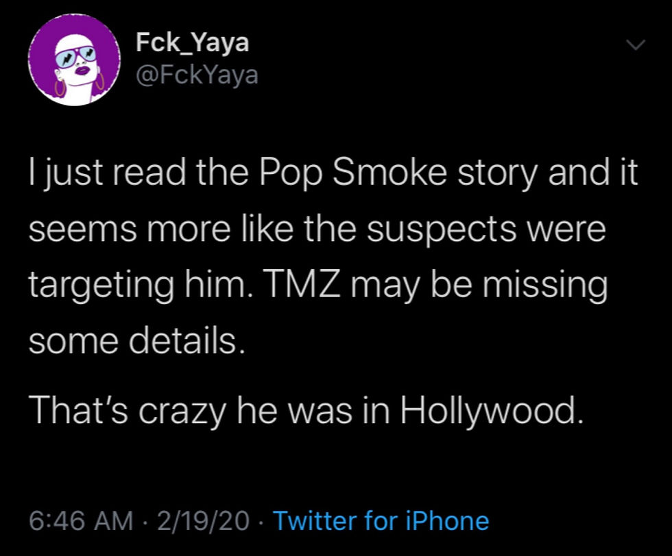 The details of rapper Pop Smoke's murder.
