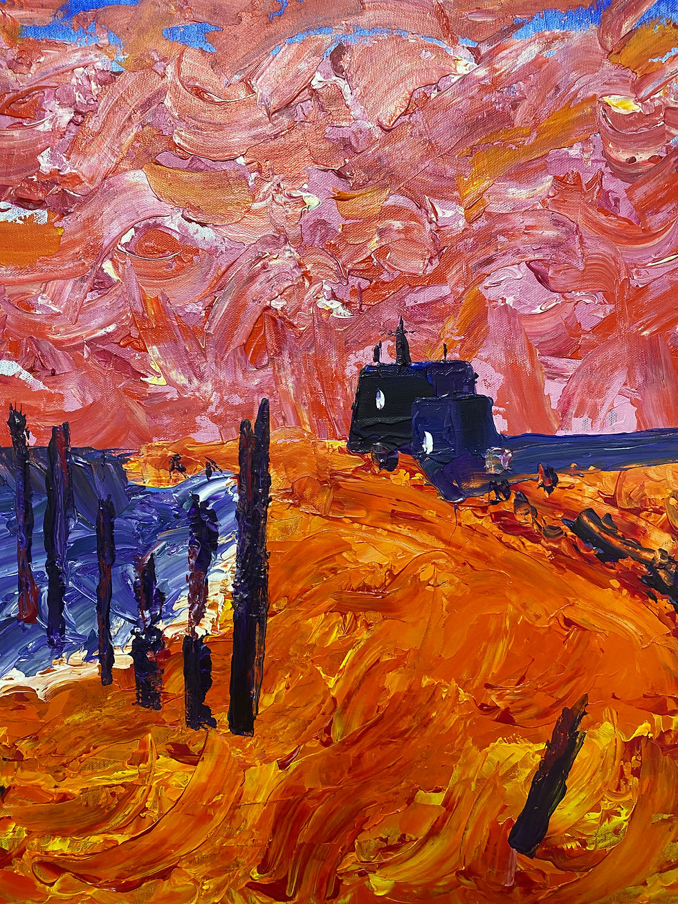 Martello T from the Ferry 22”x18”