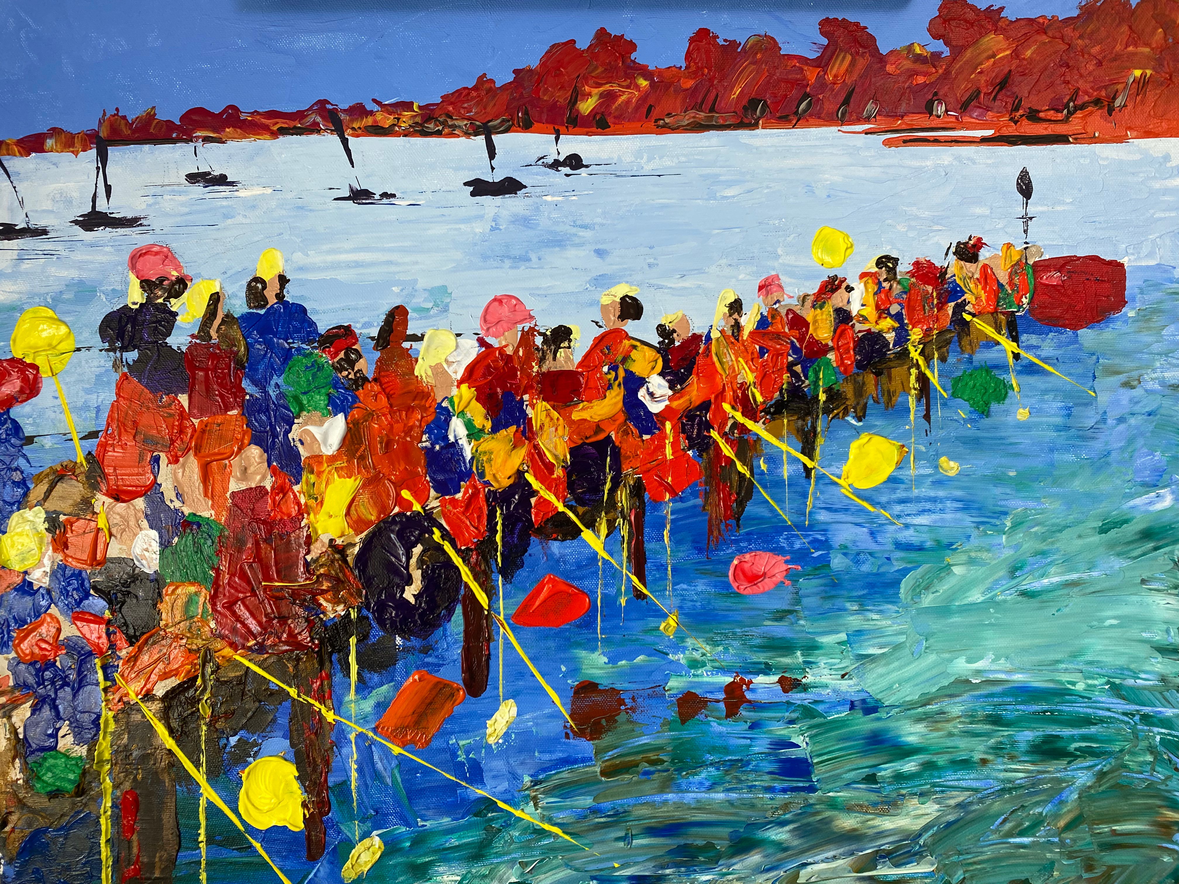 Crabbing at the Ferry 22”x18”