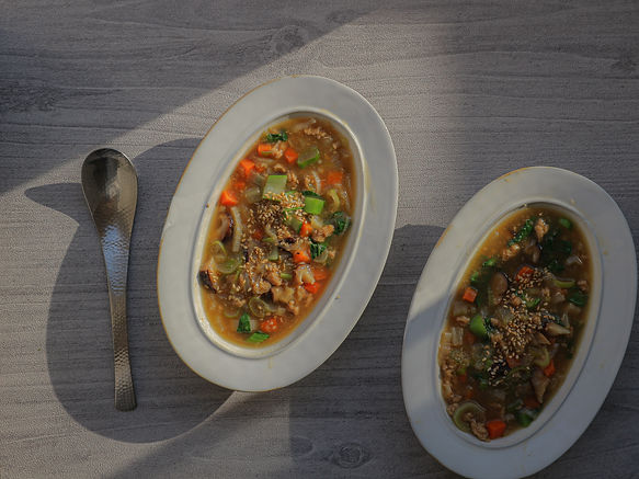 SOY MEAT & VEGETABLES SOUP