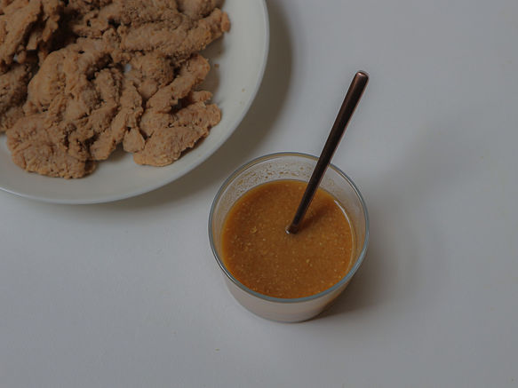 STIR FRY SOY MEAT WITH GINGER & MISO