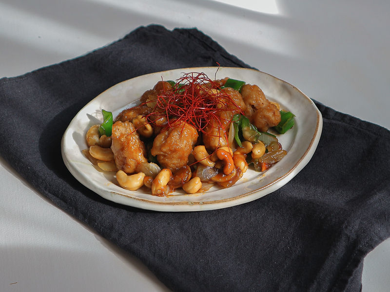 STIR FRIED SOY MEAT and CASHEW
