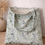 Miniature : Intérieur du sac cabas fleuri vert avec doublure coton