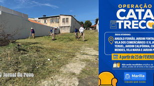 Limpeza Pública: Prefeitura realiza ações de zeladoria em todas as regiões de Marília e inicia Operação Cata-Treco na Zona Oeste, hoje