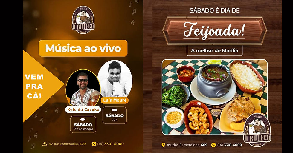 Hoje tem a tradicional feijoada com cardápio variado e música ao vivo no O Buteco Esmeralda. Vem pra cá! 