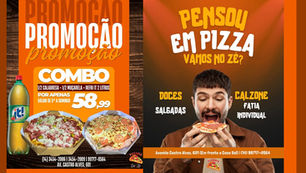 Domingo é dia de pizza, com as ótimas promoções da Pizzaria do Zé. Vem pra cá ou peça delivery