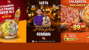 Sexta-feira com música ao vivo e ótimas promoções na Pizzaria do Zé. Vem pra cá ou peça delivery