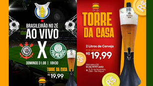 Domingo é dia de pizza, com clássico do futebol ao vivo e ótimas promoções na Pizzaria do Zé e na Lanchonete do Zé. Vem pra cá ou peça delivery