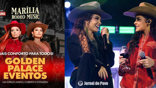 Hoje tem show com Maiara & Maraisa no Golden Palace, em Marília. Sem troca de alimentos e venda de ingressos