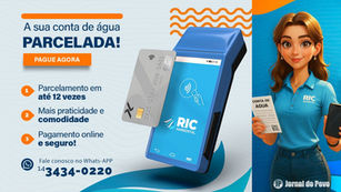 RIC Ambiental facilita o pagamento da conta de água com cartão de crédito e parcelamento em até 12 vezes